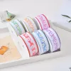 3.8cm small flower ultrasonic yarn tape factory direct sales and wholesale of handicrafts, gifts, toys, decorations, fresh style small bow ribbons, accessories and webbing details Picture